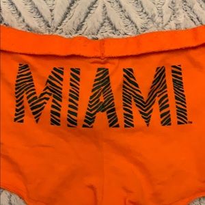 Victoria Secret Pink Miami Hurricanes shorts Large
